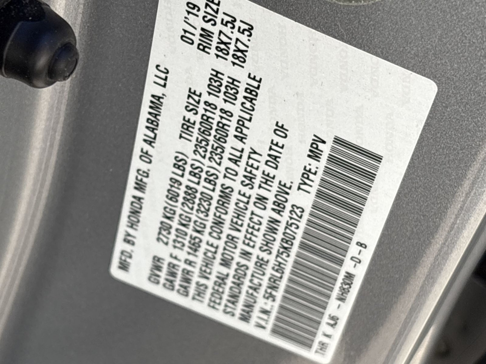 Used 2019 Honda Odyssey EX-L image 30