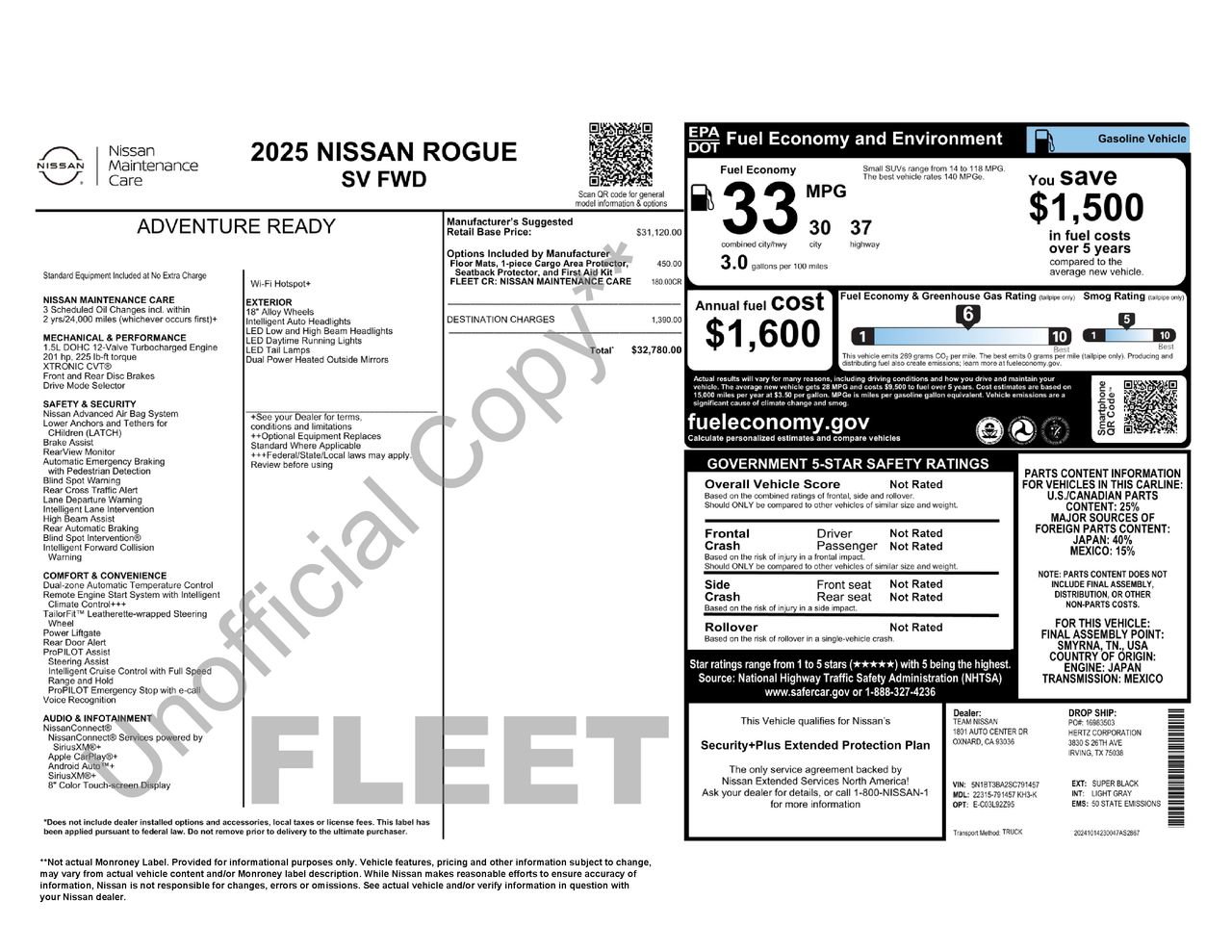 Used 2025 Nissan Rogue SV image 30