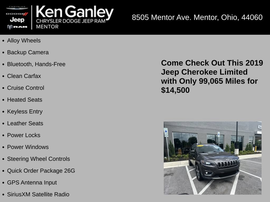 Used 2019 Jeep Cherokee Limited AWD/4WD image 5