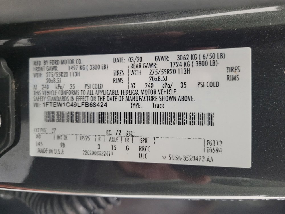 Used 2020 Ford F150 Platinum RWD image 33