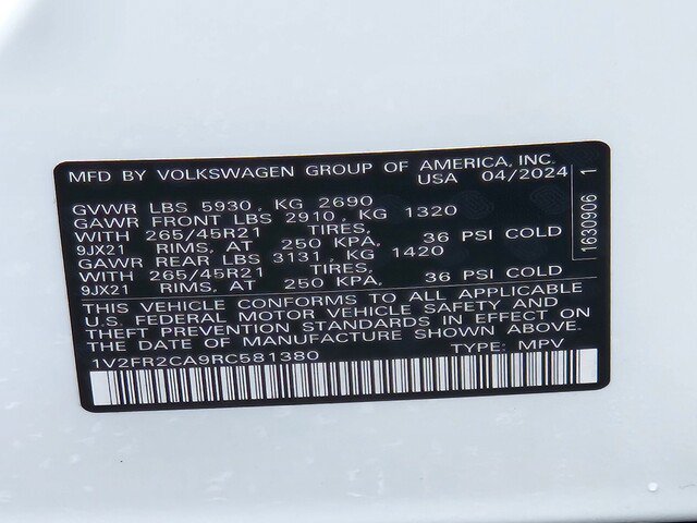 Used 2024 Volkswagen Atlas SEL Premium R-Line AWD/4WD image 30