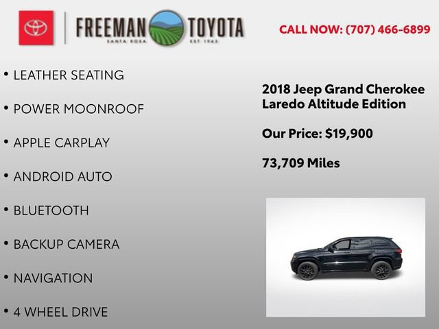Used 2018 Jeep Grand Cherokee Altitude AWD/4WD image 12