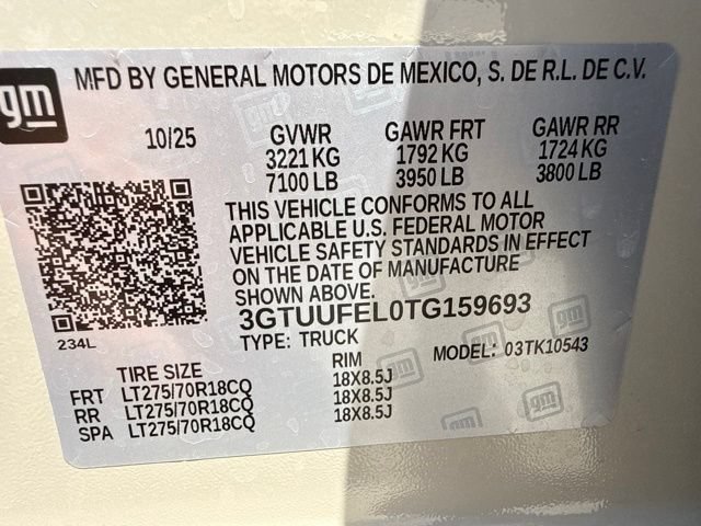Used 2026 GMC Sierra 1500 AT4X AWD/4WD image 13