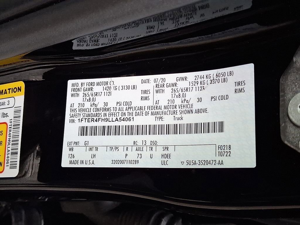 Used 2020 Ford Ranger XLT w/ Equipment Group 302A Luxury AWD/4WD image 28