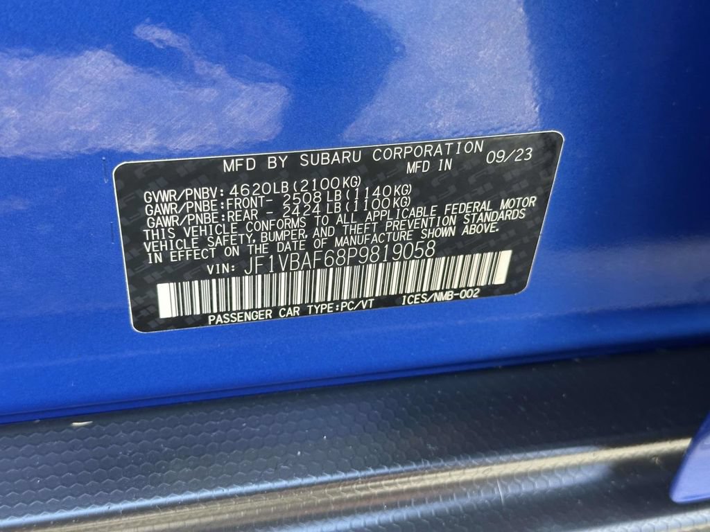 Certified 2023 Subaru WRX Premium AWD/4WD image 13
