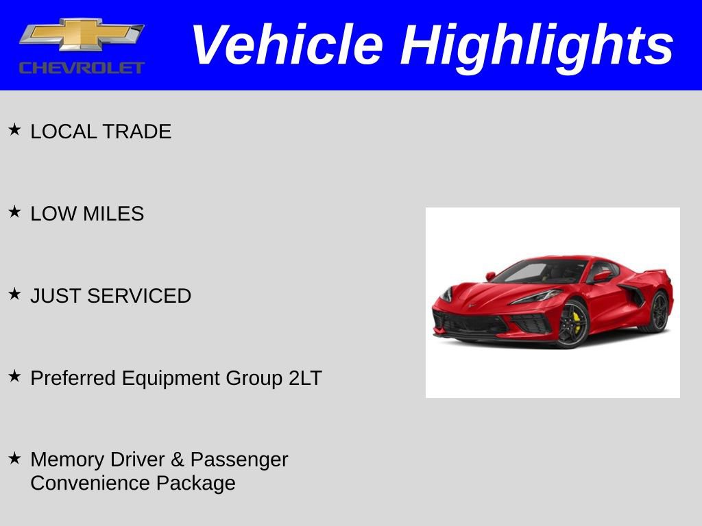 Used 2022 Chevrolet Corvette Stingray Preferred Cpe w/ 2LT RWD image 2