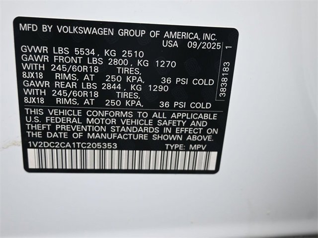 New 2026 Volkswagen Atlas Cross Sport SE image 20