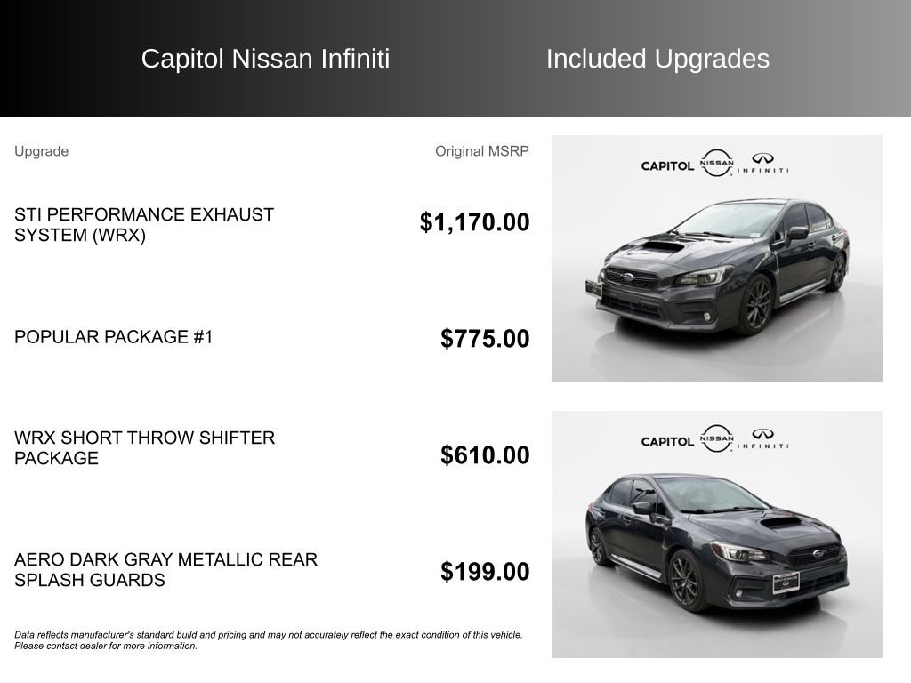 Used 2019 Subaru WRX Limited w/ Popular Package #1 image 8