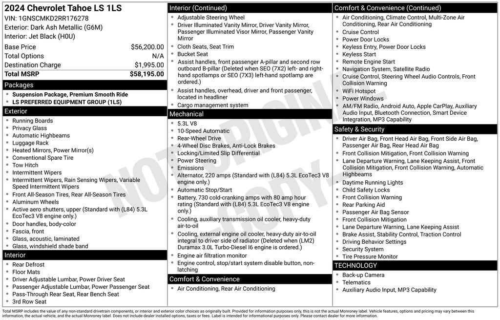 Used 2024 Chevrolet Tahoe LS RWD image 6