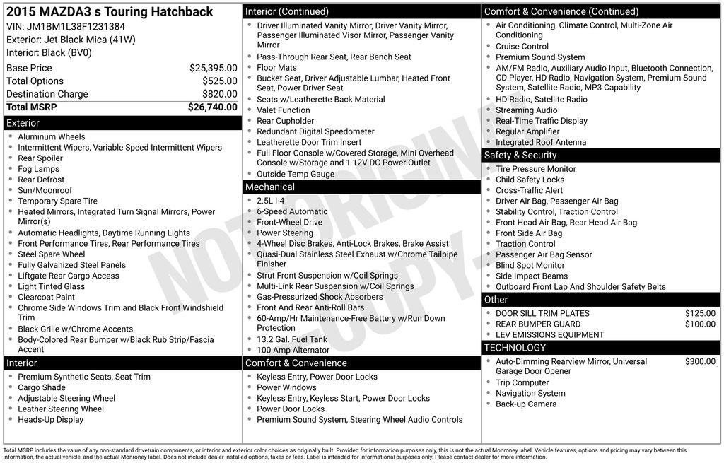 Used 2015 MAZDA MAZDA3 s Touring image 26
