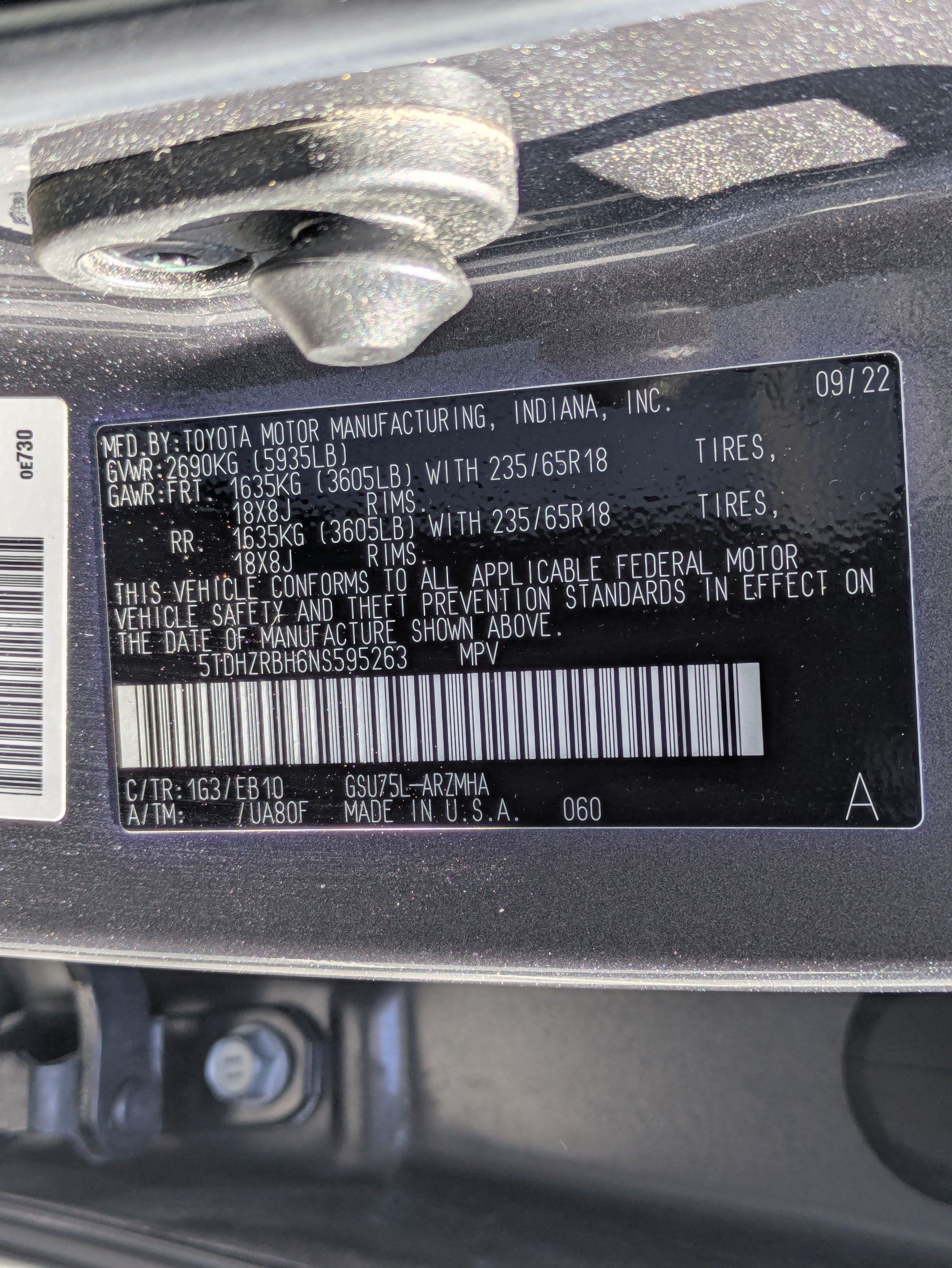 Used 2022 Toyota Highlander XLE AWD/4WD image 34