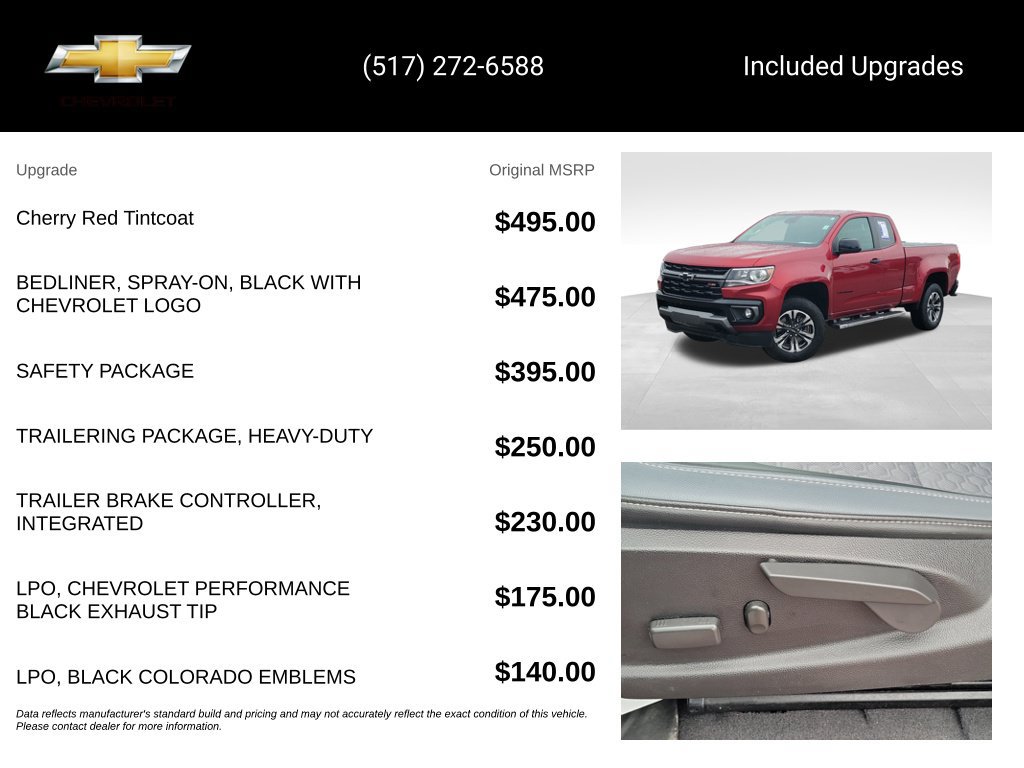Used 2021 Chevrolet Colorado Z71 w/ Safety Package AWD/4WD image 5