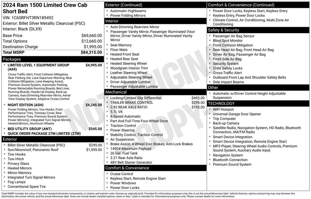 Used 2024 RAM 1500 Limited AWD/4WD image 10