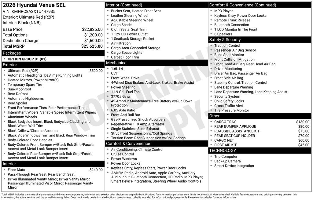 New 2026 Hyundai Venue SEL image 5