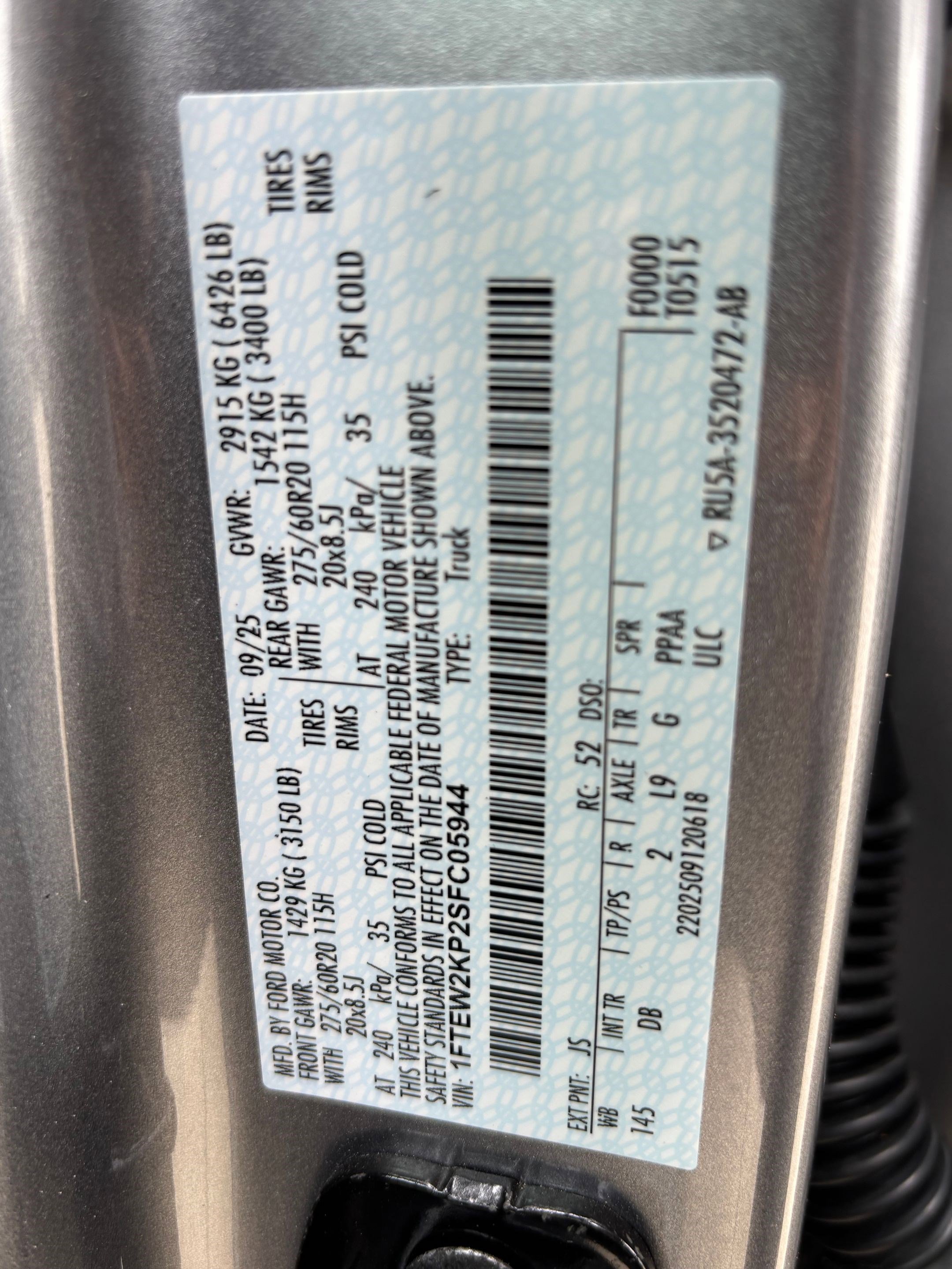 Used 2025 Ford F150 STX w/ Equipment Group 200A image 53