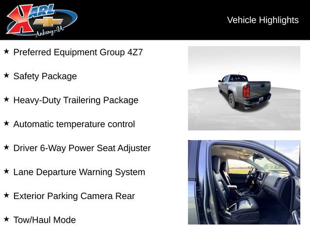 Certified 2021 Chevrolet Colorado Z71 w/ Safety Package AWD/4WD image 2