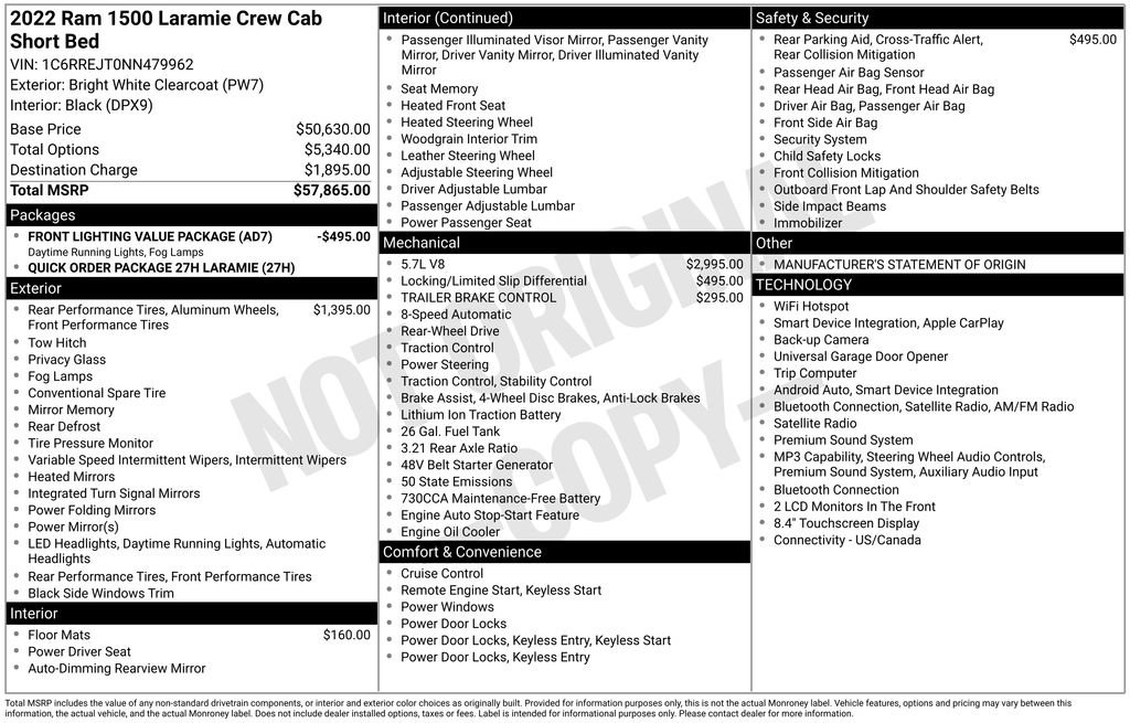Used 2022 RAM 1500 Laramie RWD image 5
