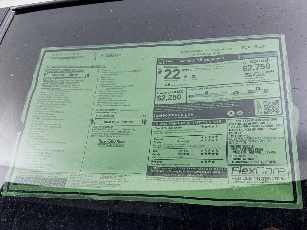 New 2026 Chrysler Voyager LX FWD image 12