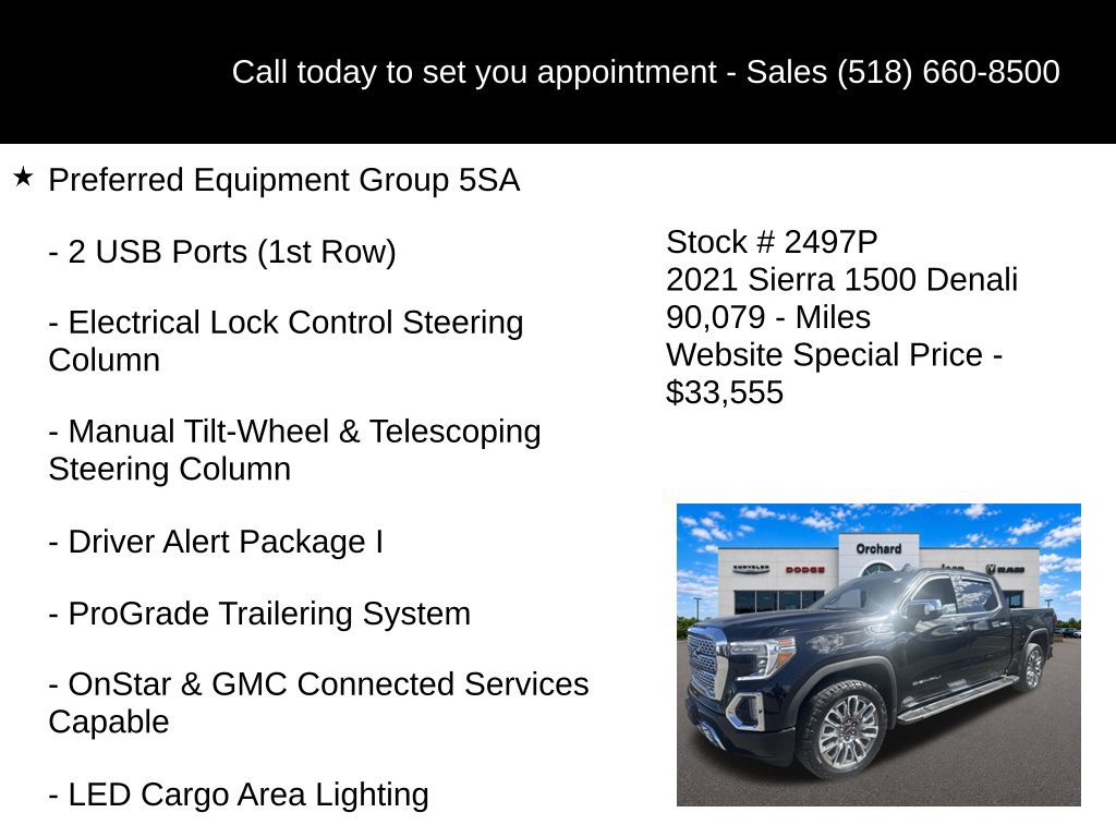 Used 2021 GMC Sierra 1500 Denali w/ Driver Alert Package II AWD/4WD image 25