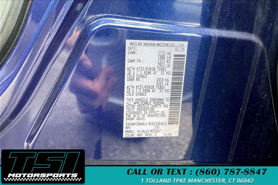 Used 2020 Nissan Pathfinder SV FWD image 3