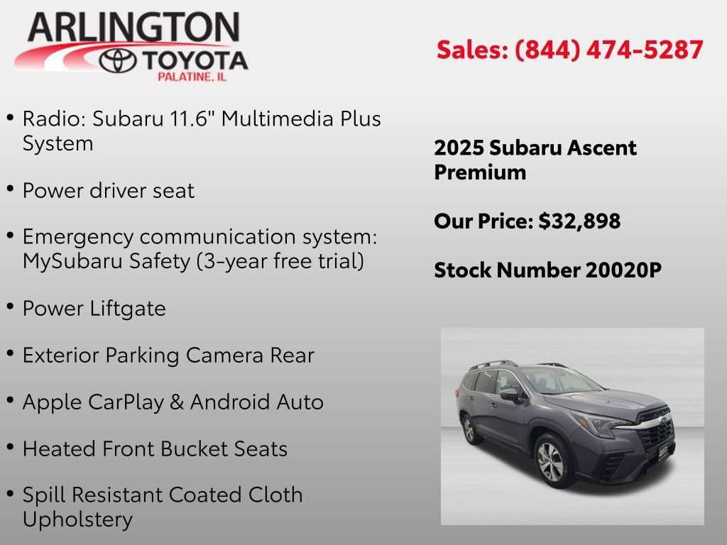 Used 2025 Subaru Ascent Premium AWD/4WD video 2