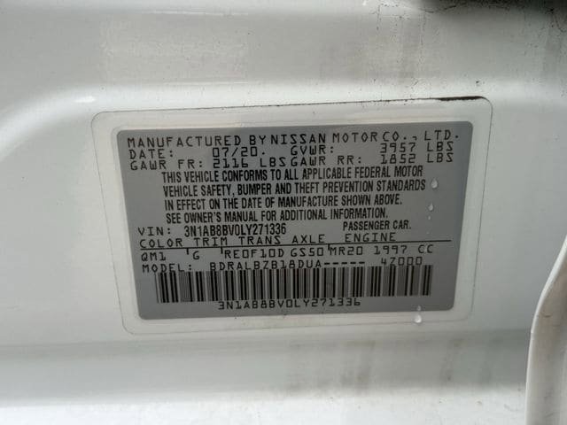 Used 2020 Nissan Sentra S FWD image 32