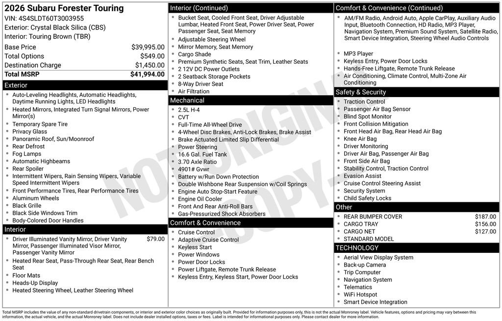 Certified 2026 Subaru Forester Touring image 5