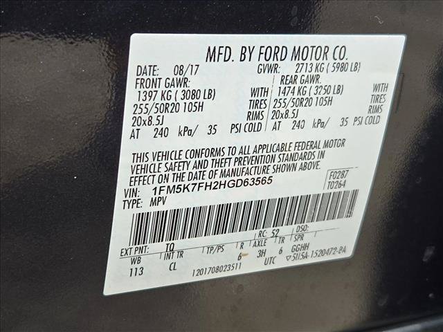 Used 2017 Ford Explorer Limited w/ Equipment Group 301A FWD image 26