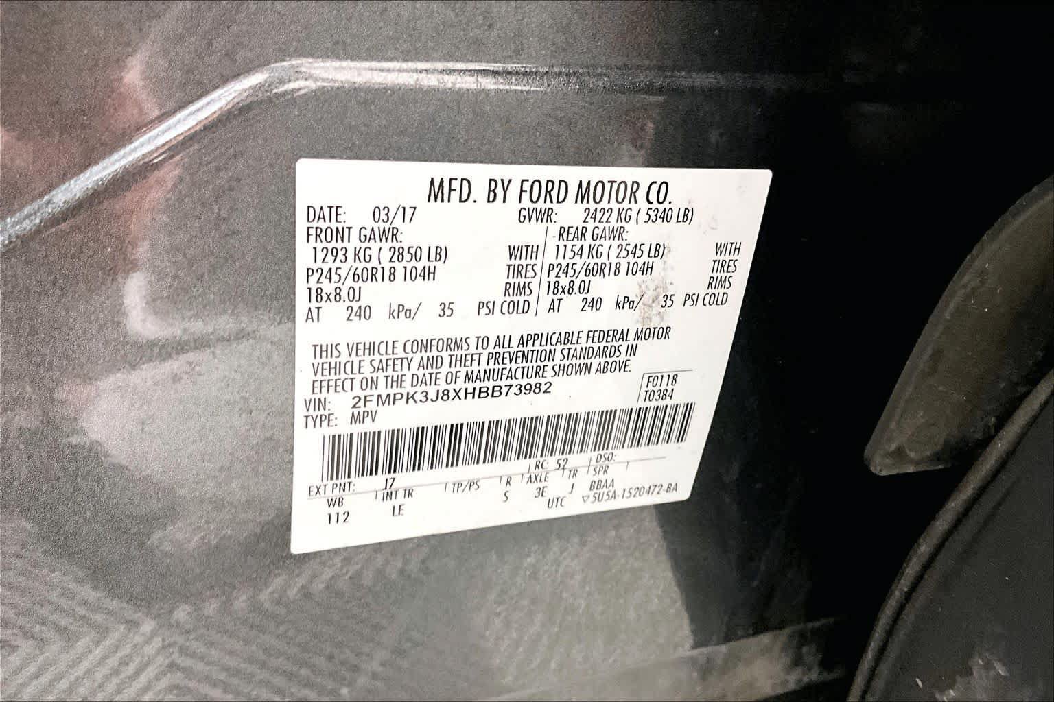 Used 2017 Ford Edge SEL w/ Equipment Group 201A FWD image 33