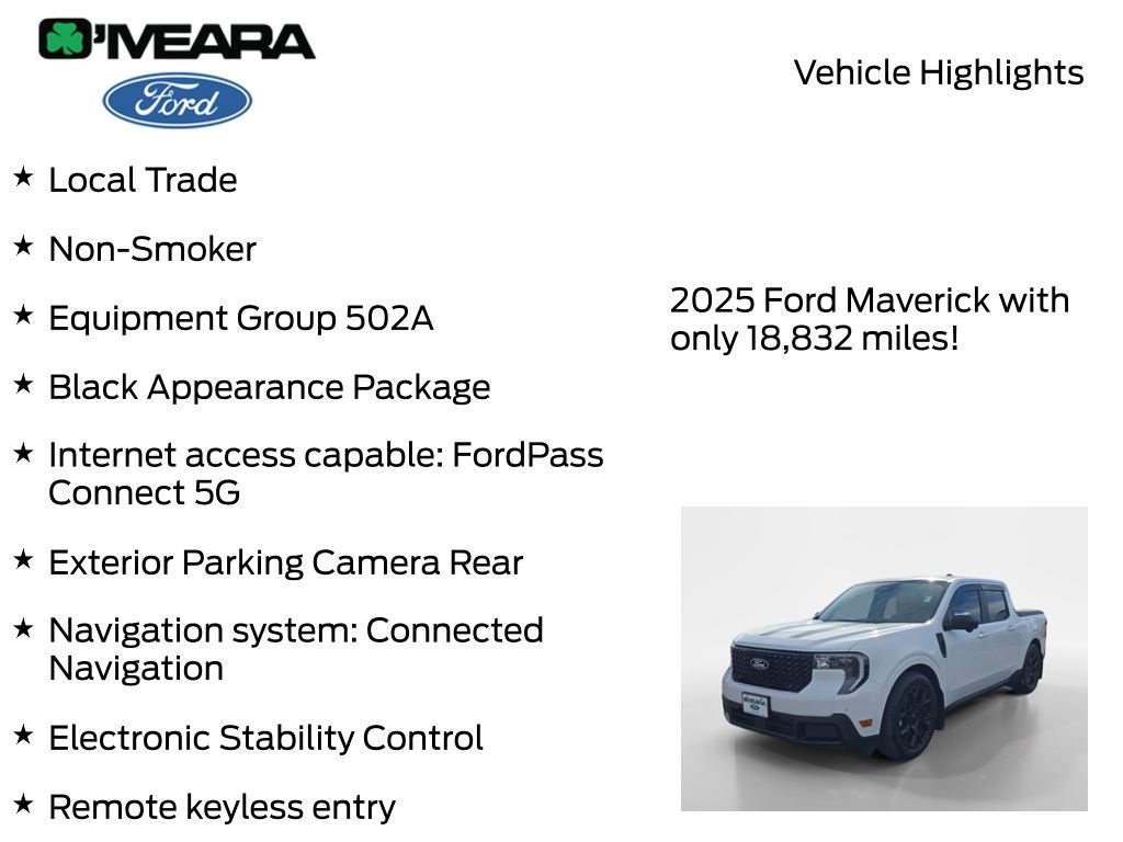 Used 2025 Ford Maverick Lariat w/ Black Appearance Package image 8