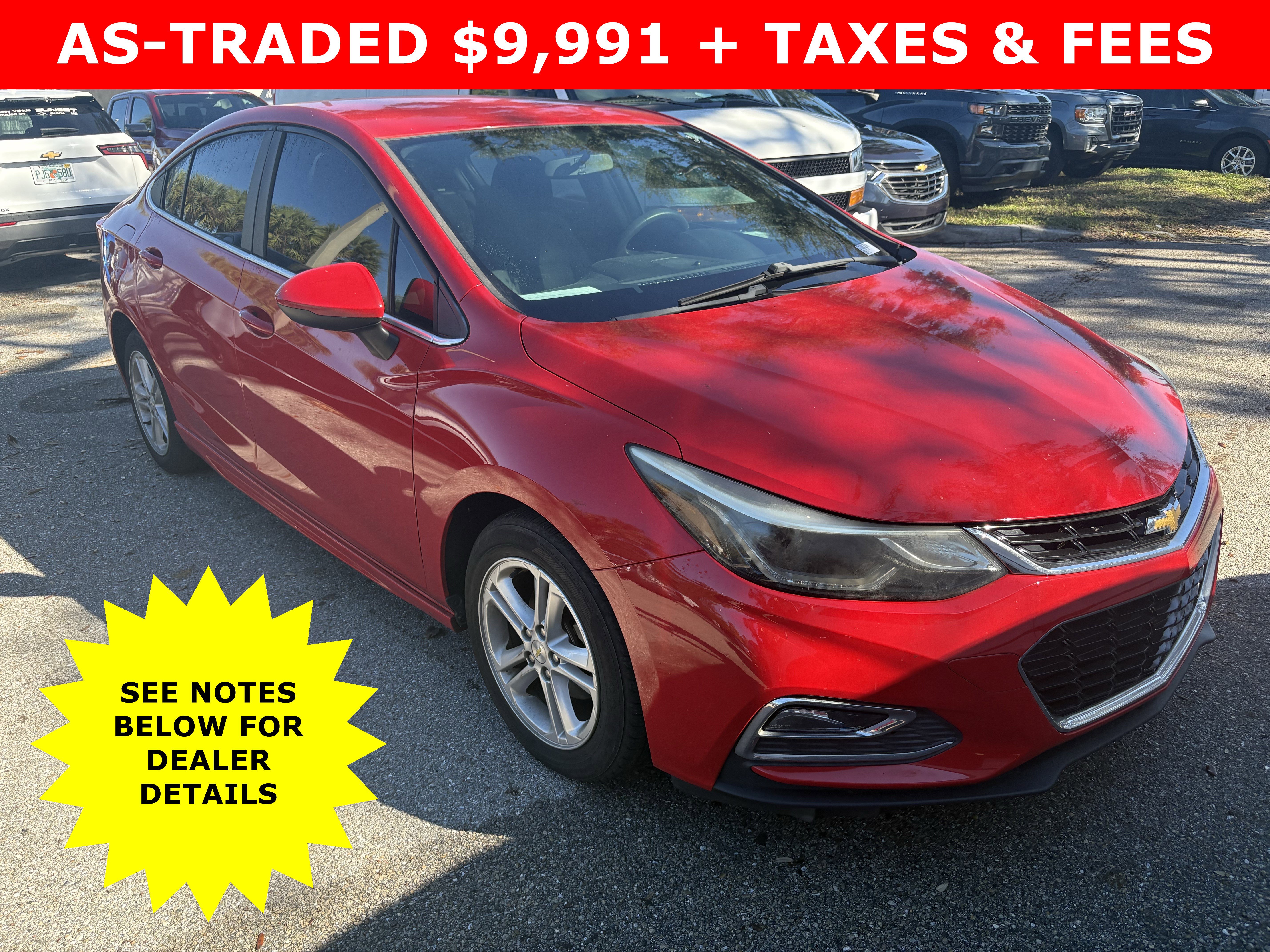 Used 2017 Chevrolet Cruze LT w/ Convenience Package image 1
