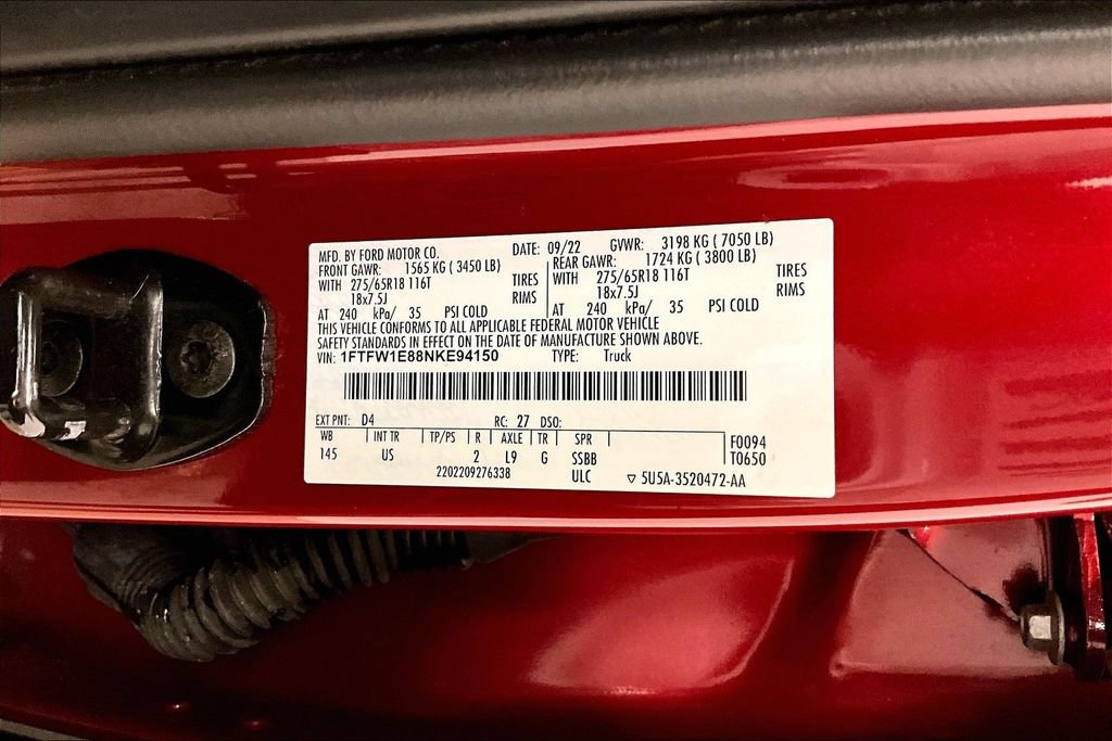 Used 2022 Ford F150 XLT w/ Equipment Group 302A High AWD/4WD image 20