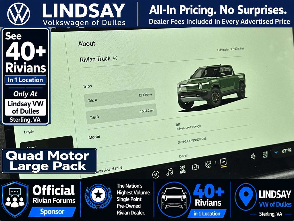 Used 2022 Rivian R1T Adventure AWD/4WD image 21