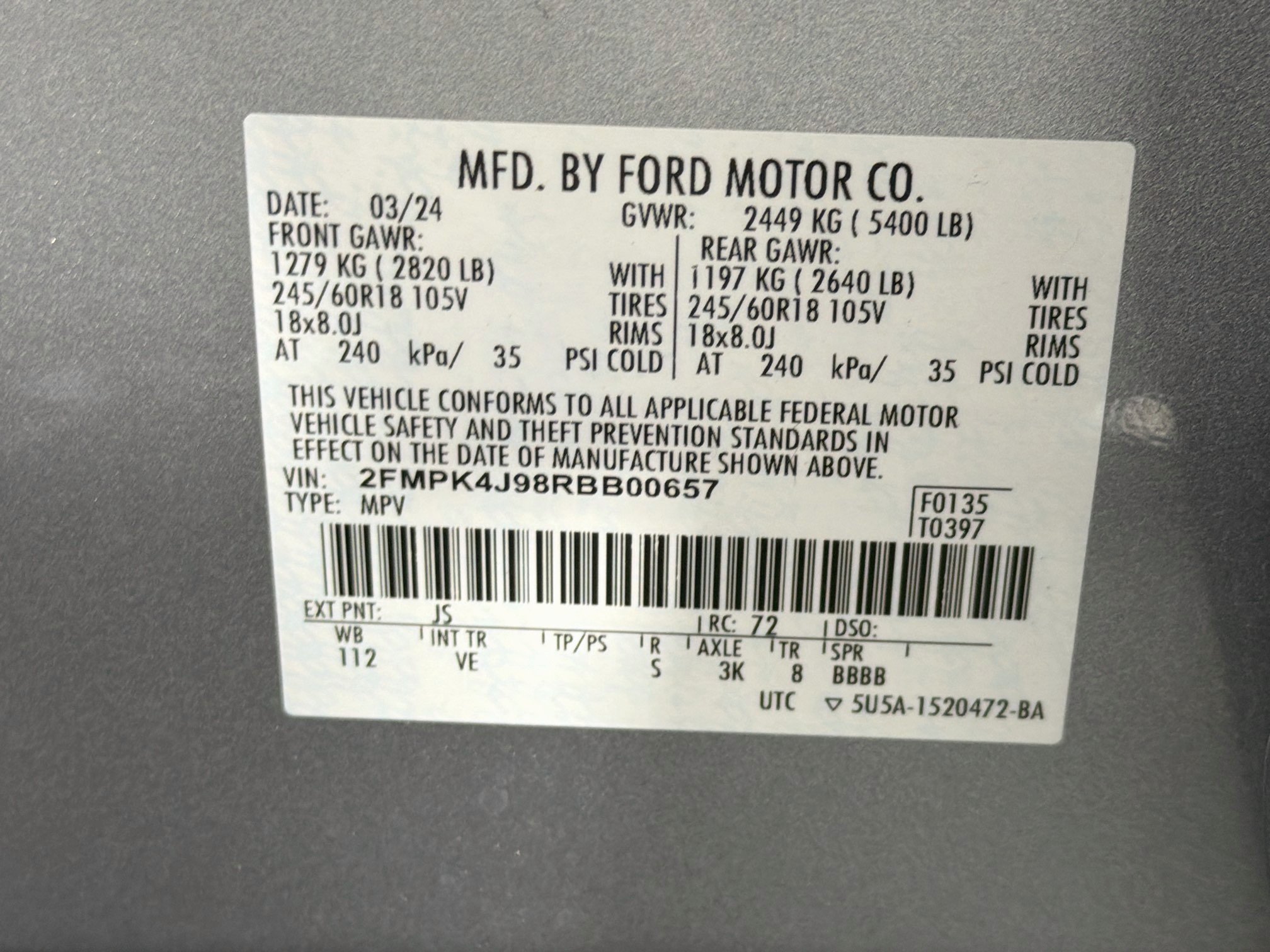 Used 2024 Ford Edge SEL AWD/4WD image 12