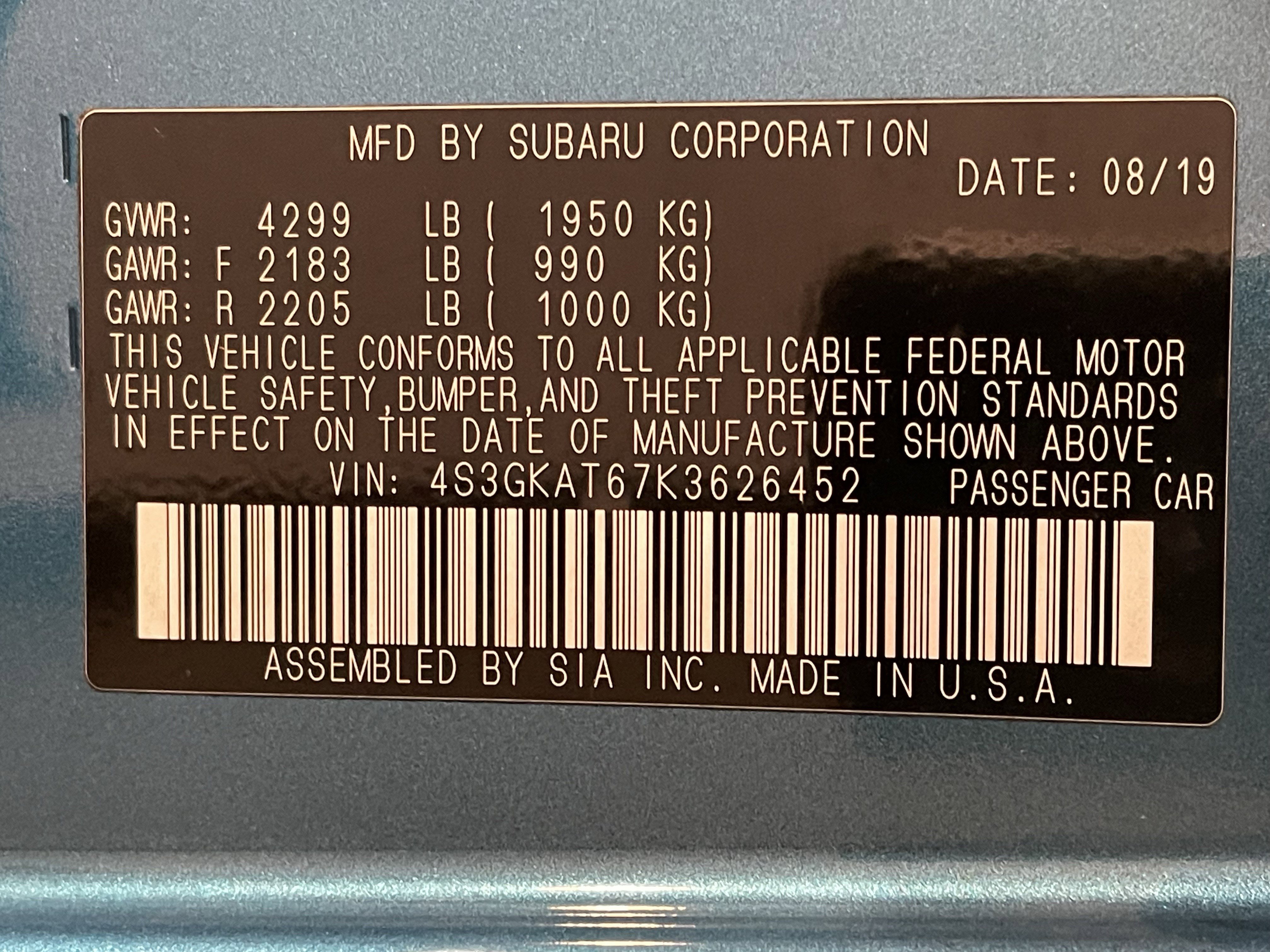 Used 2019 Subaru Impreza 2.0i Limited image 26