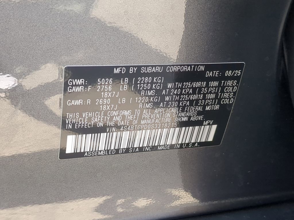 Certified 2025 Subaru Outback Touring XT image 36