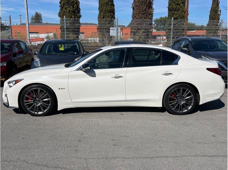 Used 2019 INFINITI Q50 Red Sport 400 w/ Sensory Package RWD image 7