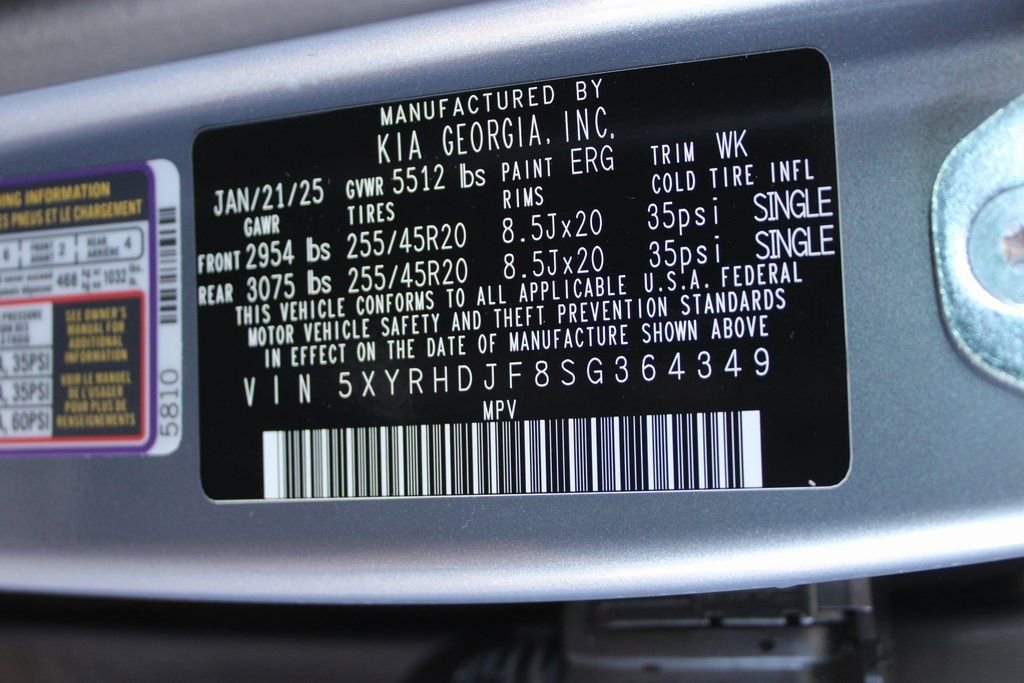 New 2025 Kia Sorento EX w/ Panoramic Sunroof Package image 35