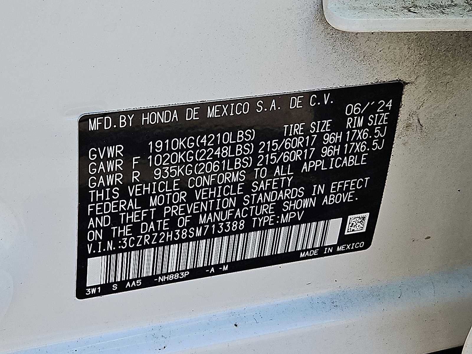 Used 2025 Honda HR-V LX image 34