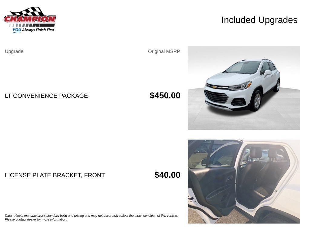 Used 2018 Chevrolet Trax LT w/ LT Convenience Package FWD image 7