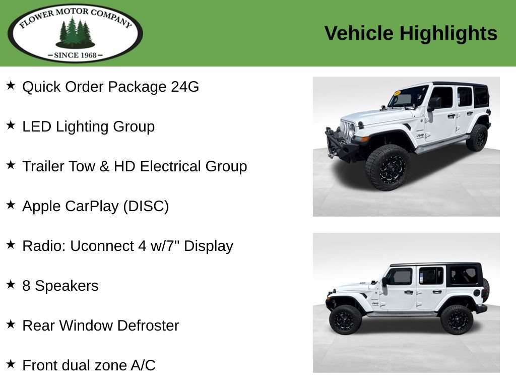 Used 2018 Jeep Wrangler Unlimited Sahara w/ LED Lighting Group AWD/4WD image 3