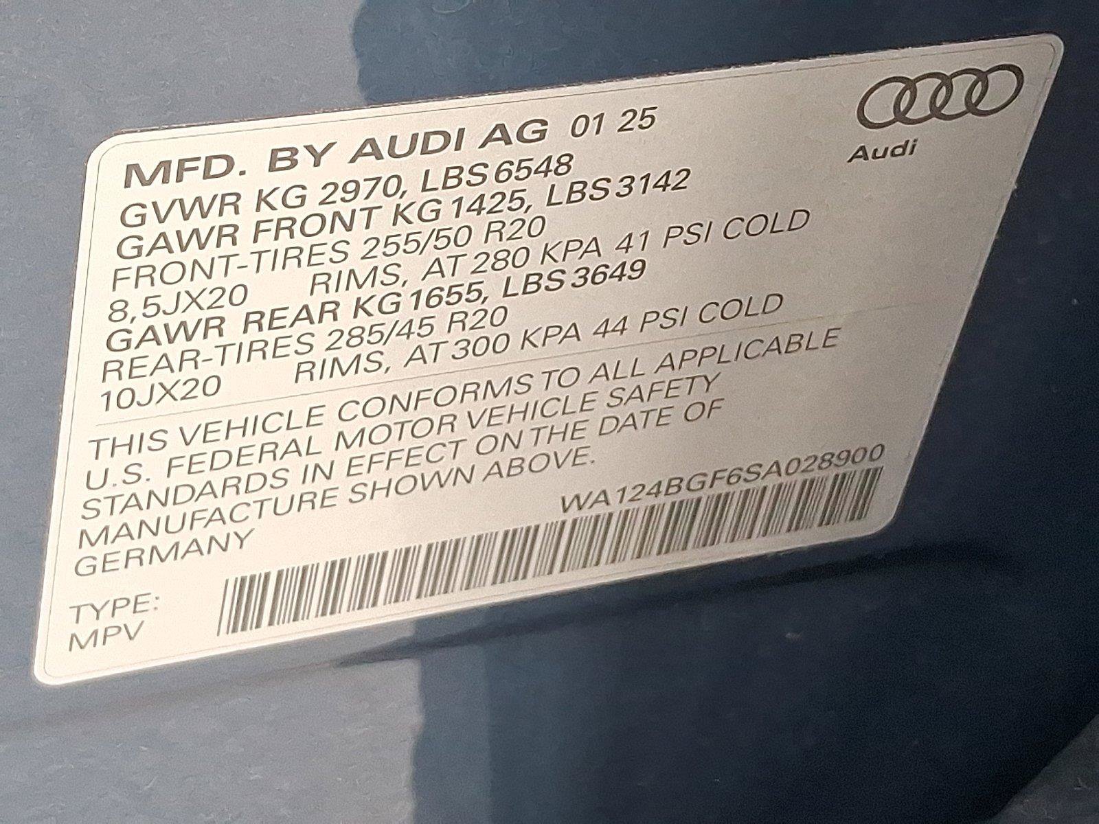 Certified 2025 Audi Q6 e-tron Premium Plus w/ Premium Plus AWD/4WD image 28