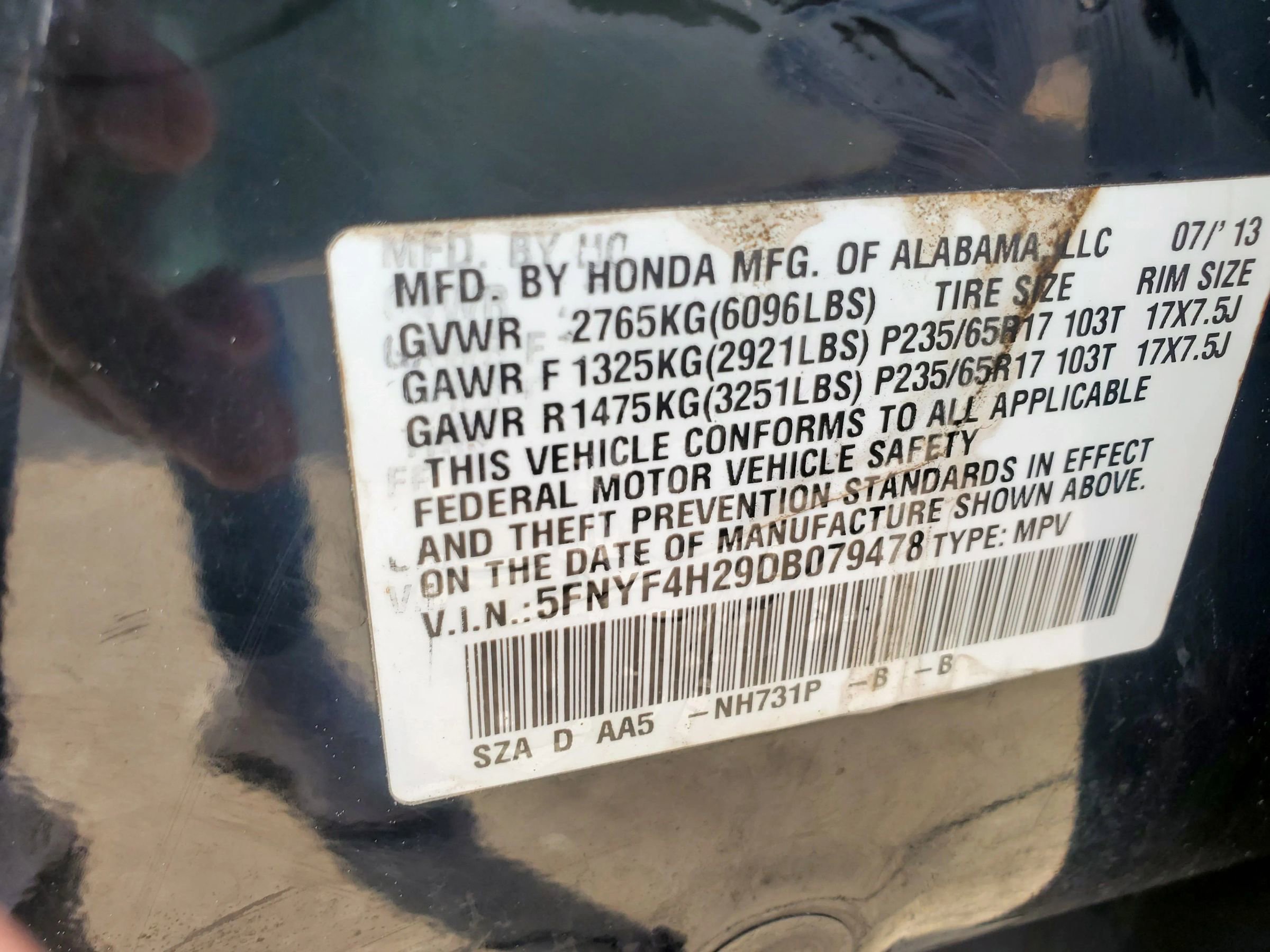 Used 2013 Honda Pilot LX image 54