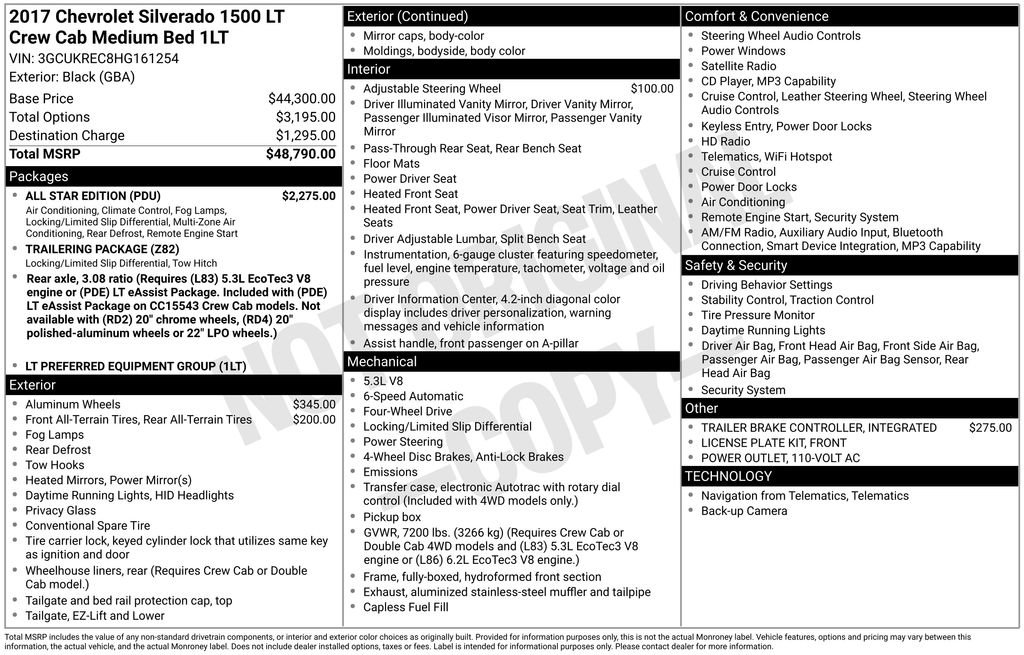 Used 2017 Chevrolet Silverado 1500 LT w/ All Star Edition AWD/4WD image 35