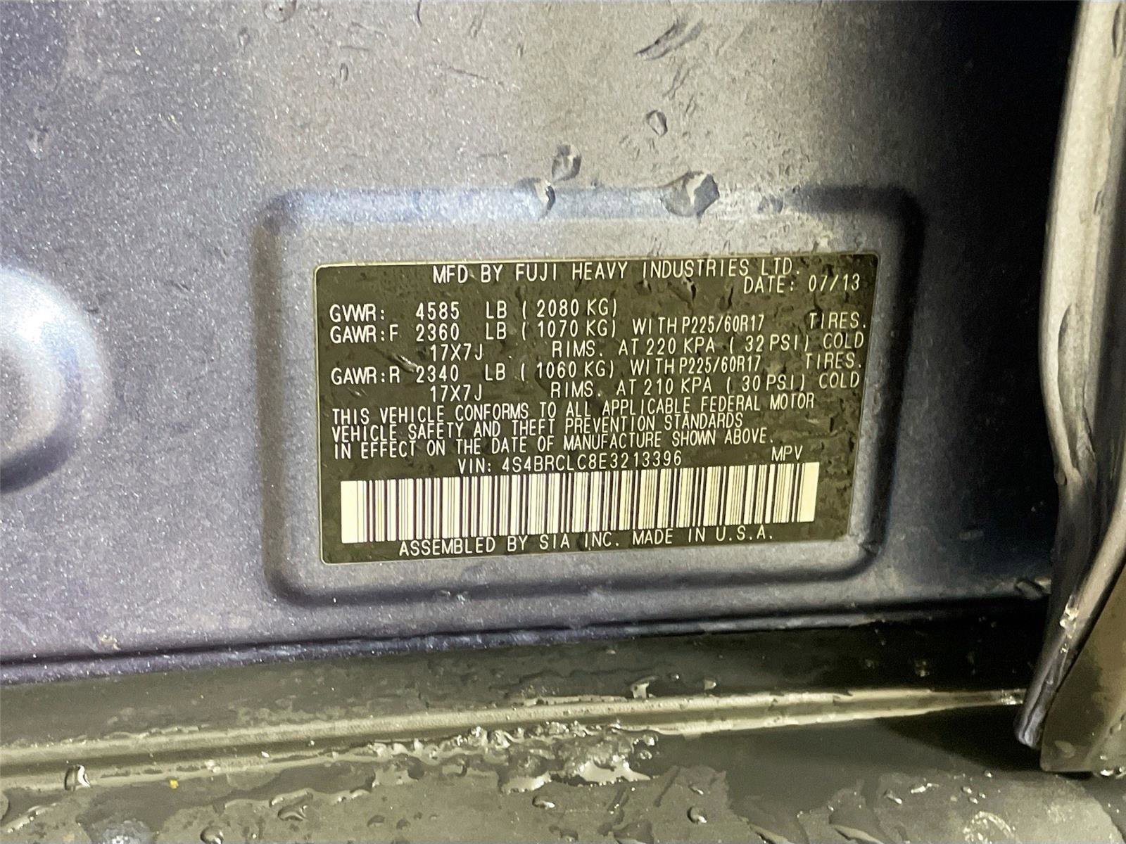 Used 2014 Subaru Outback 2.5i Limited w/ Moonroof Package image 33