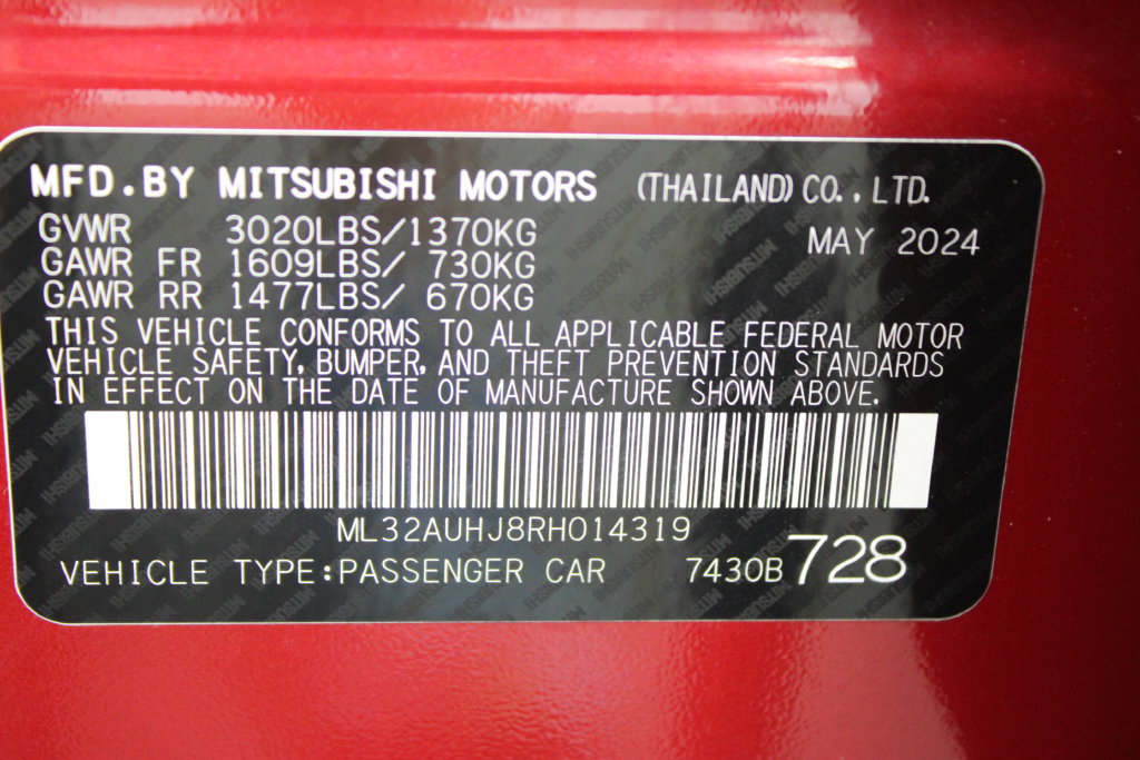 Used 2024 Mitsubishi Mirage ES FWD image 27