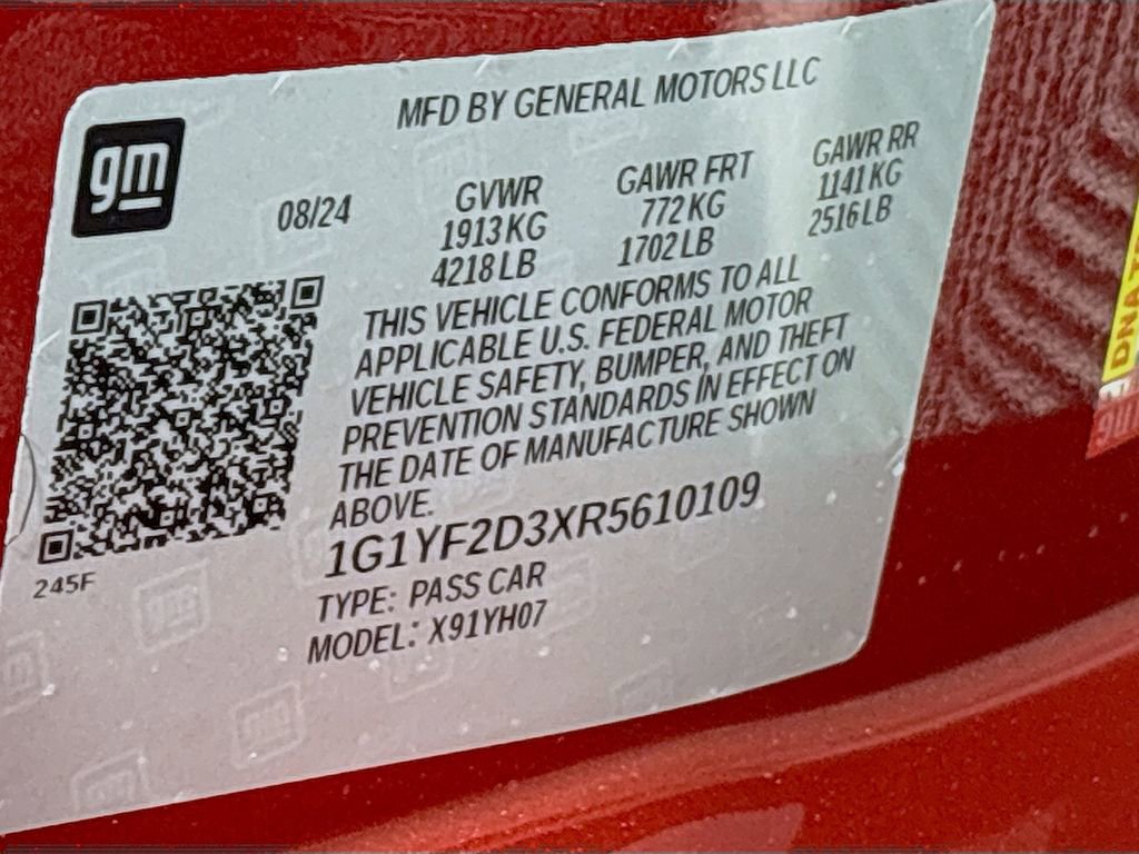 Used 2024 Chevrolet Corvette Z06 w/ Battery Protection Package image 35