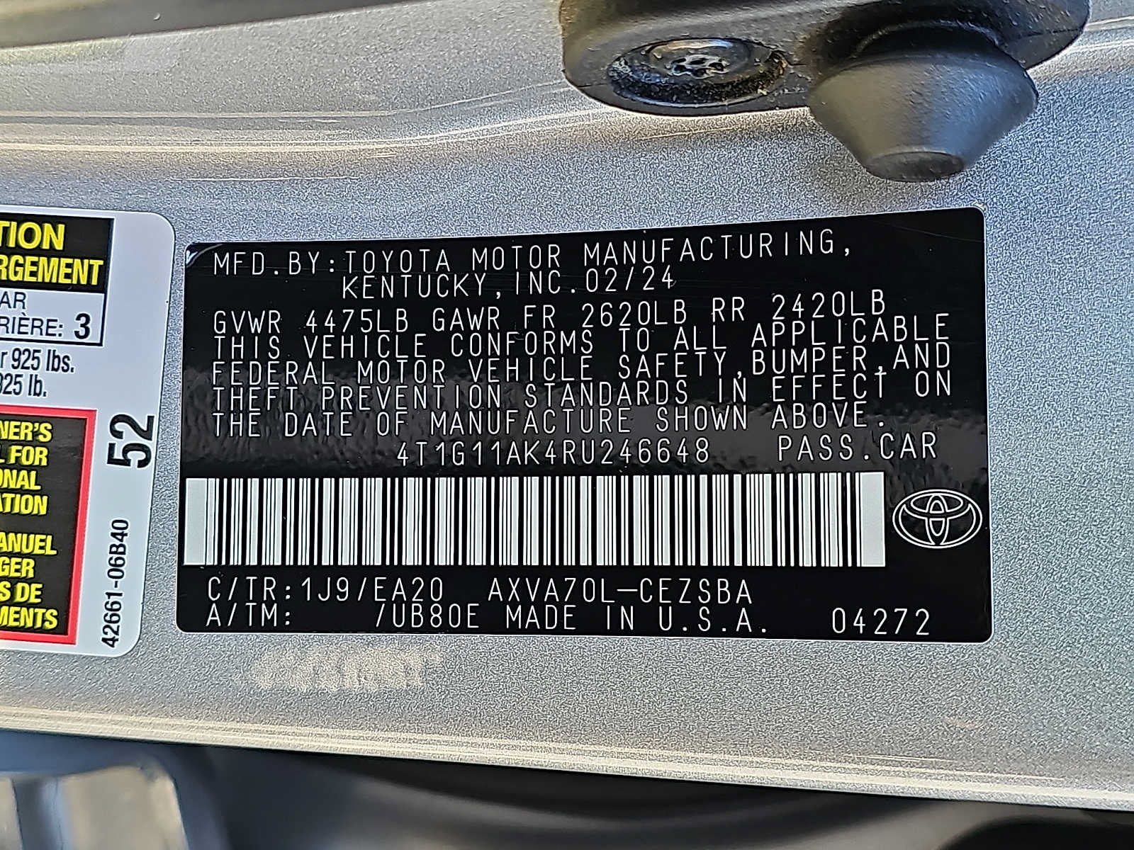 Used 2024 Toyota Camry SE FWD image 26