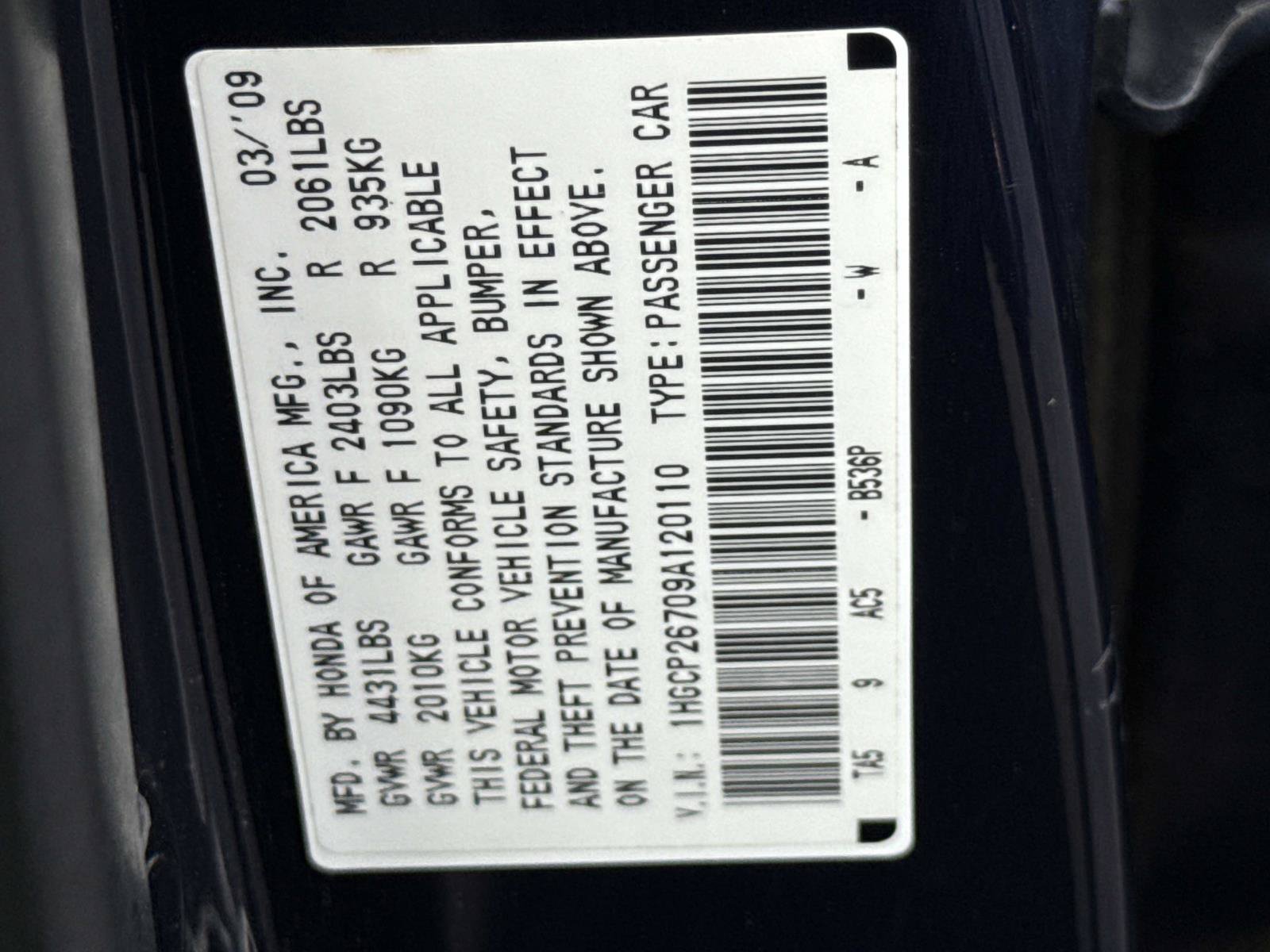 Used 2009 Honda Accord EX image 24