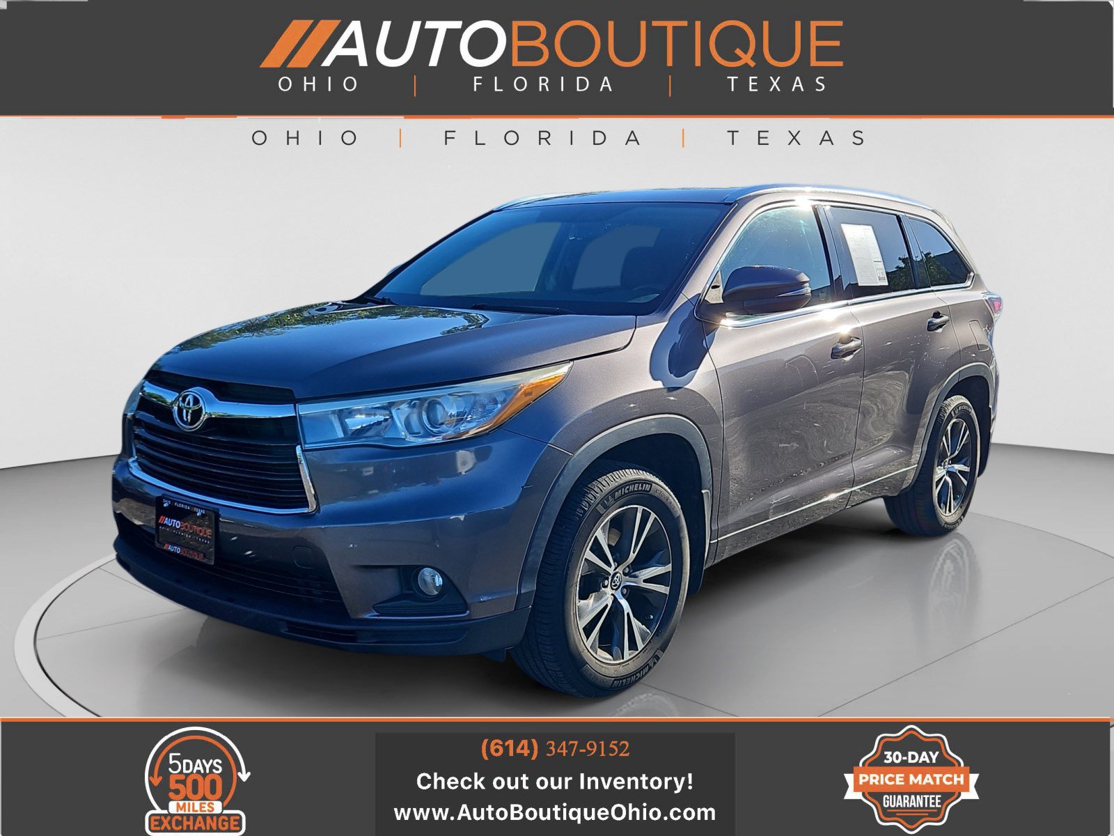 Used 2016 Toyota Highlander XLE AWD/4WD image 1